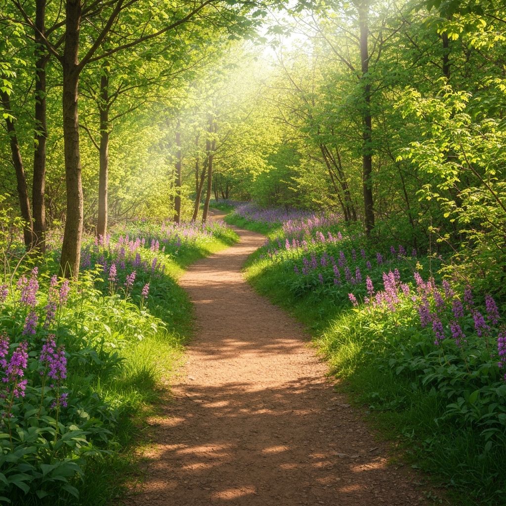 Quiet walking trail symbolizing a reset and fresh start